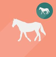 Horse icon silhouette vector
