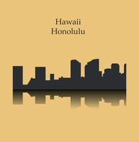 honolulu, waikiki, hawai vector