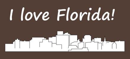 Tallahassee Florida city silhouette vector