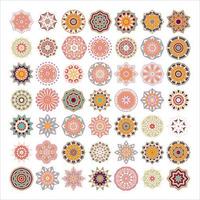 mandala pattern set vector