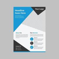 Flyer design leaflet template free vector