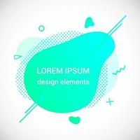 Modern liquid irregular amoeba blob shape abstract elements graphic flat style design fluid vector illustration set banner simple shape template for presentation flyer isolated on white background