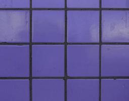 Small purple weathered and damaged tiles wall background texture photo