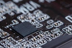 Electronic chip technology board photo
