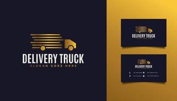 camión de reparto urgente o diseño de logotipo de envío rápido vector