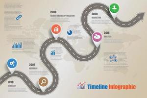 Business road map timeline infographic icons designed for abstract background template element modern diagram process web pages technology digital marketing data presentation chart Vector illustration