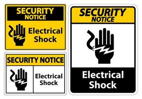 símbolo de electrocución de descarga eléctrica vector