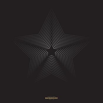 Star line pattern background vector
