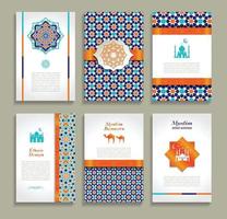 Banners set of ethnic design. Religion abstract set of layout. vector