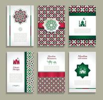 Banners set of ethnic design. Religion abstract set of layout. vector