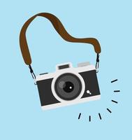 hanging camera flat style vector