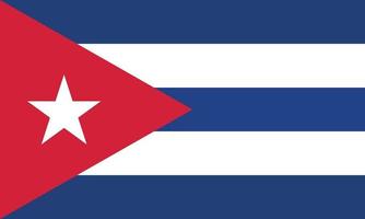 vector illustration of the Cuba flag