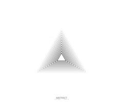 Triangle line design pyramid shape vector