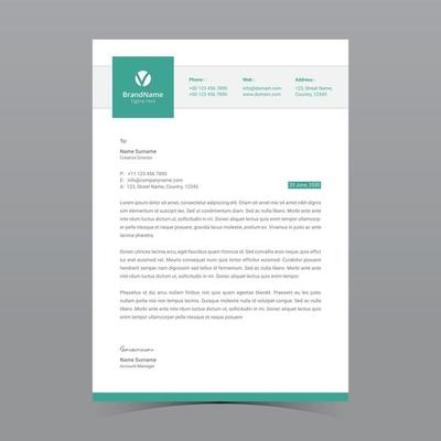 Letterhead Template Vector