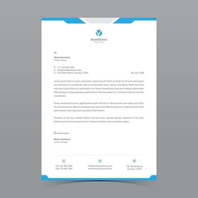 Letterhead Template Vector