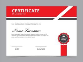 Certificate Template Vector Design