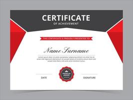 Certificate Template Vector Design