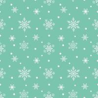Snowflakes seamless repeating pattern icons of winter season for christmas new year or celebration party vector