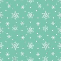 Snowflakes seamless repeating pattern icons of winter season for christmas new year or celebration party vector