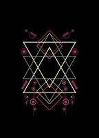 Sacred geometry ornament vector design elements for background