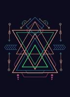 Sacred geometry ornament vector design elements for background
