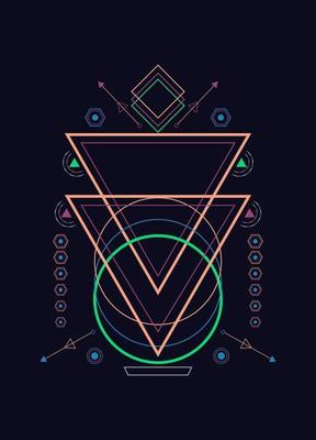 Sacred geometry ornament vector design elements for background