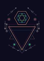 Sacred geometry ornament vector design elements for background