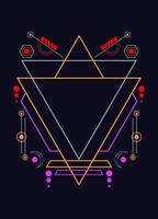 Sacred geometry ornament vector design elements for background