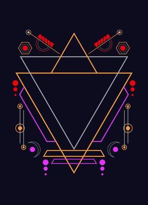Sacred geometry ornament vector design elements for background