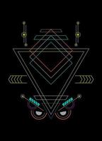 Sacred geometry ornament vector design elements for background