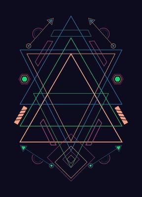 Sacred geometry ornament vector design elements for background
