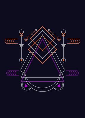 Sacred geometry ornament vector design elements for background