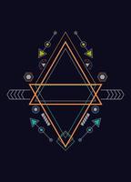 Sacred geometry ornament vector design elements for background