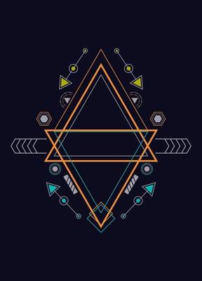 Sacred geometry ornament vector design elements for background
