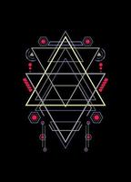Sacred geometry ornament vector design elements for background