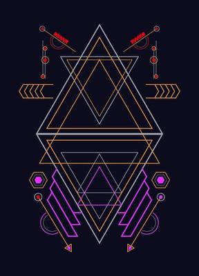 Sacred geometry ornament vector design elements for background