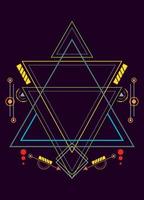 Sacred geometry ornament vector design elements for background