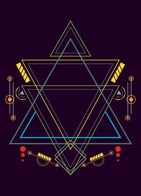 Sacred geometry ornament vector design elements for background