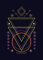 Sacred geometry ornament vector design elements for background