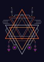 Sacred geometry ornament vector design elements for background