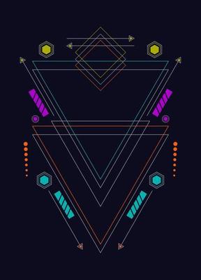 Sacred geometry ornament vector design elements for background