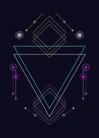 Sacred geometry ornament vector design elements for background