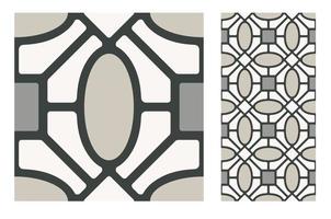 vintage tiles patterns antique seamless vector