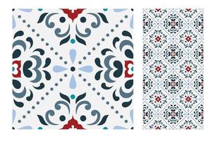 vintage tiles patterns antique seamless vector