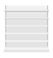 shelving rack for store trading empty template for design stock vector illustration isolated on white background