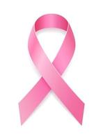 pink ribbon breast cancer awareness stock vector illustration isolated on white background