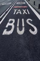 taxi stand and bus stop traffic signal on the street photo