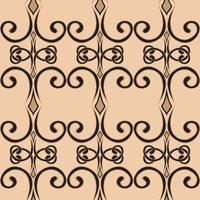 Seamless swirl pattern in a simple style. Vector Endless curl ornament