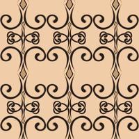 Seamless swirl pattern in a simple style. Vector Endless curl ornament