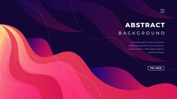 Color gradient background design. Abstract geometric background with liquid shapes. vector